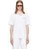 Casablanca Casablanca White Laurel Pique Short Sleeve Polo - 1