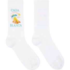 Casablanca Casablanca White Phantasmagoria Socks