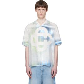 Casablanca Casablanca White Pills Cuban Collar Short Sleeve Shirt