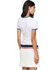 Casablanca Casablanca White 'Tennis Club' Cropped Ringer Short Sleeve T‑shirt - 3