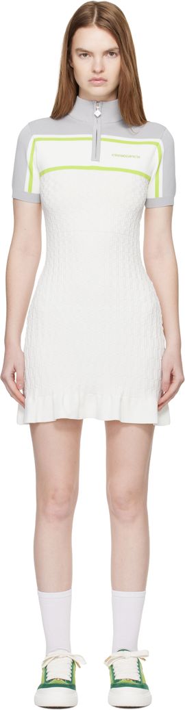 Casablanca Casablanca White Tennis Polo Minidress