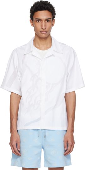 Casablanca Casablanca White 'The Art Of The Serve' Fil Coupé Shirt