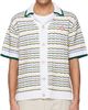 Casablanca Casablanca White Tuck Stitch Short Sleeve Shirt - 1