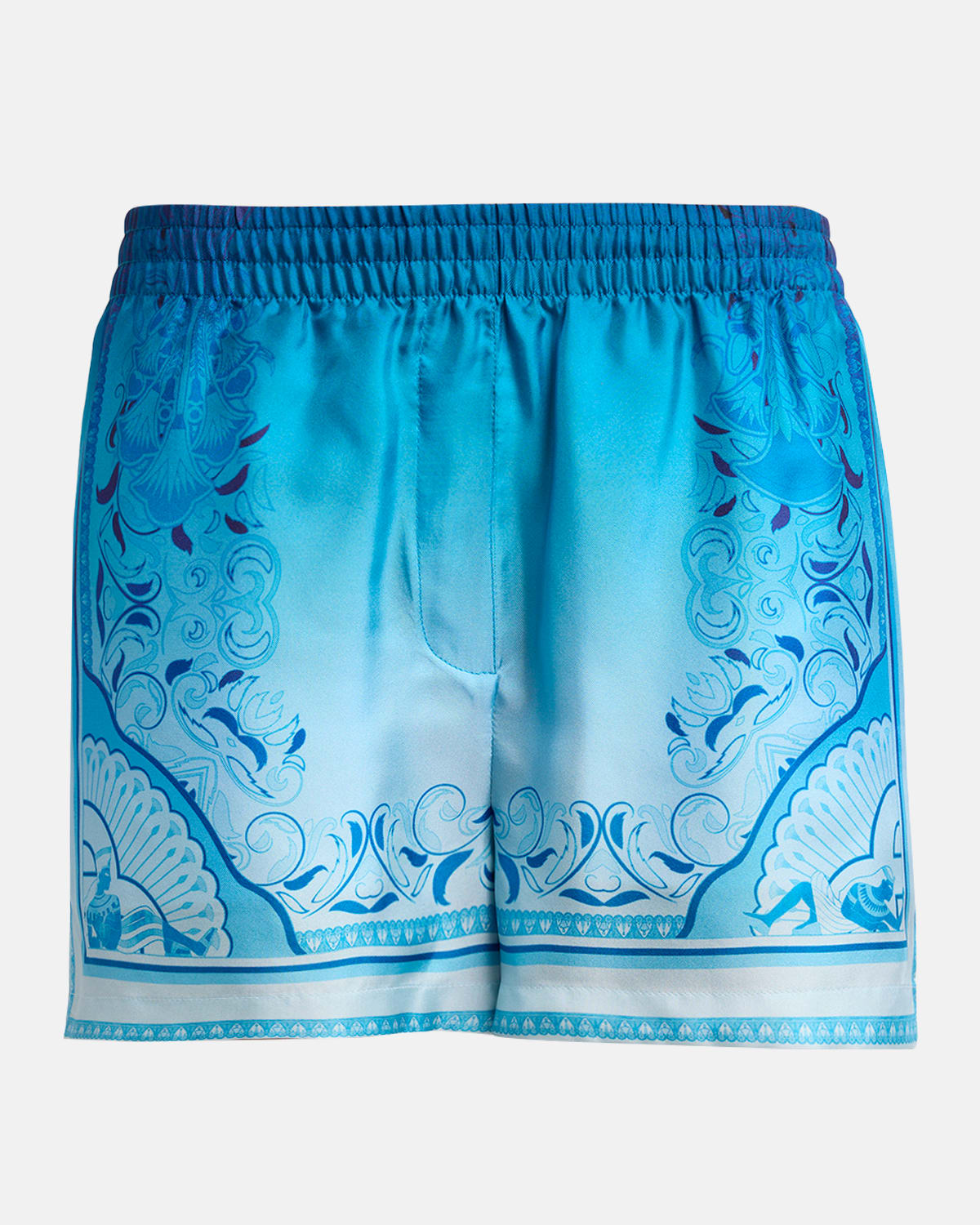 Casablanca Gradient Egyptian Rug Silk Shorts