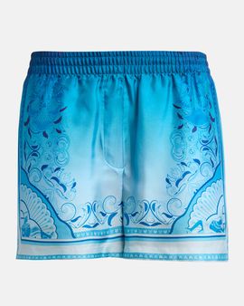 Casablanca Gradient Egyptian Rug Silk Shorts