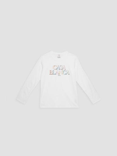 Casablanca Little Kid's & Kid's Stacked Logo Long-Sleeve T-Shirt
