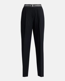 Casablanca Logo-Tape Tailored Wool Trousers