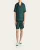 Casablanca Men's Radiating Monogram Silk Shorts - 2