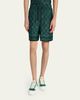 Casablanca Men's Radiating Monogram Silk Shorts - 4