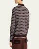 Casablanca Men's Wool Knit Logo Long-Sleeve Polo Shirt - 3