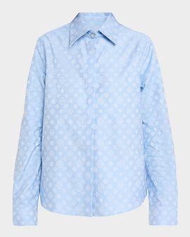 CASABLANCA Monogram Button-Front Shirt