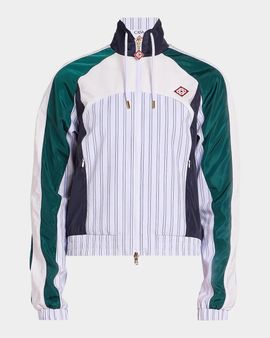 Casablanca Pinstripe Paneled Track Jacket