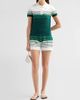 Casablanca Women's Bouclé Striped Cotton-Blend Shorts - 2