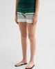 Casablanca Women's Bouclé Striped Cotton-Blend Shorts - 4