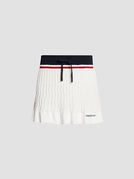 Casablanca Women's Cable-Knit Drawstring Miniskirt