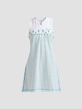 Casablanca Women's Floral Stripe Tennis Mini Dress