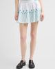 Casablanca Women's Floral Stripe Tennis Mini Skirt - 4