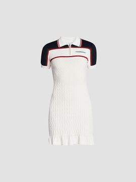 Casablanca Women's Logo Cable-Knit Tennis Minidress