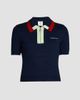 Casablanca Women's Merino Wool Quarter-Zip Polo Sweater - 6