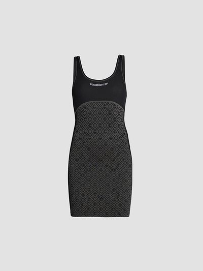 Casablanca Women's Monogram Seamless Scoopneck Minidress