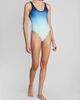 Casablanca Women's Ombré Scoopneck One-Piece Swimsuit - 2