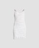 Casablanca Women's Perforated Cotton-Blend Knit Fringe Minidress - 1