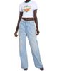Casablanca Women's Ringer Baby Logo Stretch-Cotton T-Shirt - 2