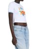 Casablanca Women's Ringer Baby Logo Stretch-Cotton T-Shirt - 4
