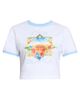 Casablanca Women's Ringer Baby Logo Stretch-Cotton T-Shirt - 7