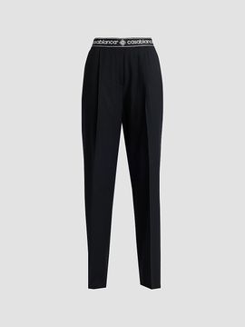 Casablanca Women's Wool Relaxed Trousers