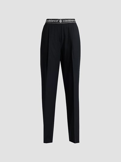 Casablanca Women's Wool Relaxed Trousers