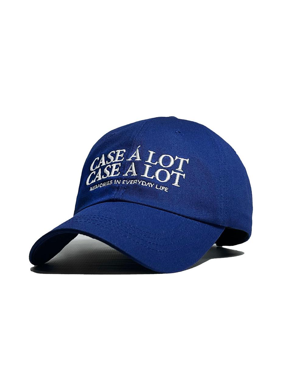 CASE A LOT Slogon logo ball cap - Blue