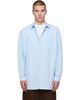 CASEY CASEY CASEY CASEY Blue Paper Cot Ikla Shirt - 1