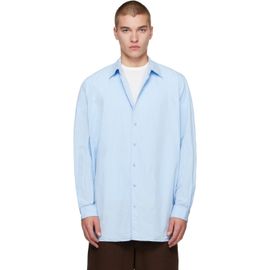 CASEY CASEY CASEY CASEY Blue Paper Cot Ikla Shirt