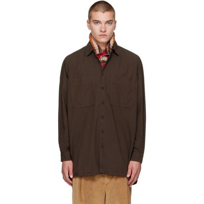 CASEY CASEY CASEY CASEY Brown Ikla Pocket Shirt