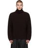 CASEY CASEY CASEY CASEY Brown Wool Panno Turtleneck - 1