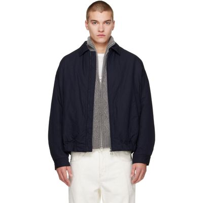 CASEY CASEY CASEY CASEY Navy Lin Cot Meaux Blouson Jacket