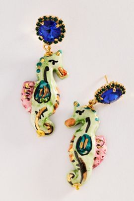 CASHFANA Caballito Seahorse Earrings