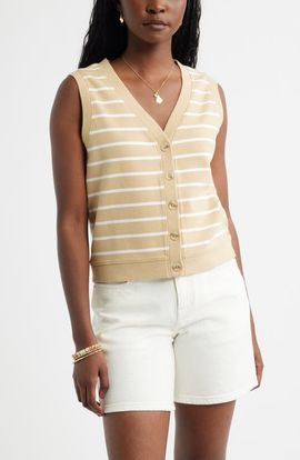 caslon(r) caslon(r) Button Front Knit Tank