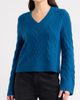 caslon(r) caslon(r) Cable Stitch V-Neck Sweater - 1
