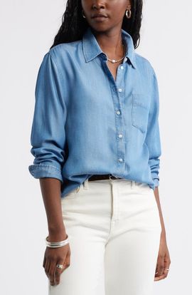 caslon(r) caslon(r) Chambray Button-Up Shirt