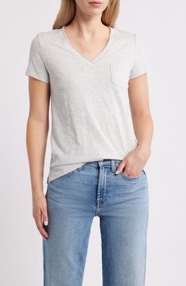 caslon(r) caslon(r) Cotton & Modal V-Neck T-Shirt