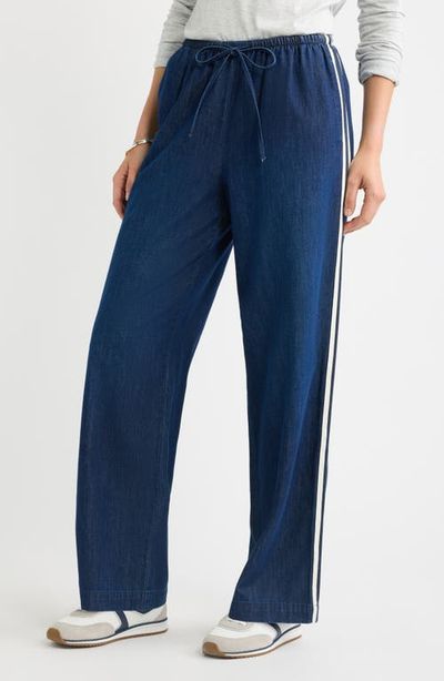 caslon(r) caslon(r) Drawstring Wide Leg Chambray Pants
