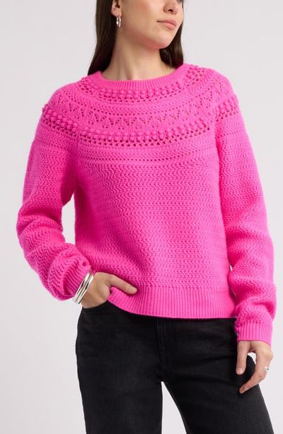 caslon(r) caslon(r) Mixed Stitch Wool & Cashmere Sweater