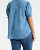 caslon(r) caslon(r) Puff Sleeve Chambray Button-Up Shirt - 2