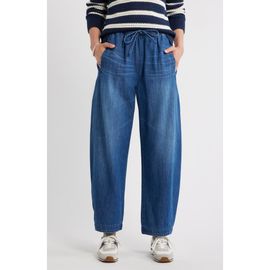 caslon(r) caslon(r) Pull-On Chambray Ankle Barrel Leg Pants