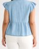 caslon(r) caslon(r) Ruffle Eyelet Chambray Popover Top - 2