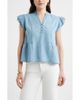 caslon(r) caslon(r) Ruffle Eyelet Chambray Top - 1