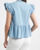 caslon(r) caslon(r) Ruffle Eyelet Chambray Top - 3