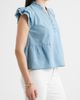 caslon(r) caslon(r) Ruffle Eyelet Chambray Top - 4